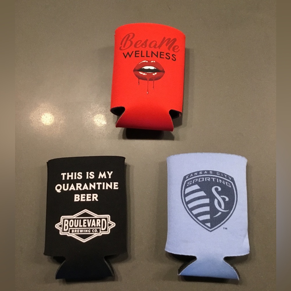 Lot of 3 koozies; FREE when added to your bundle.